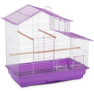 Prevue House Style Bird Cage-Lilac/White